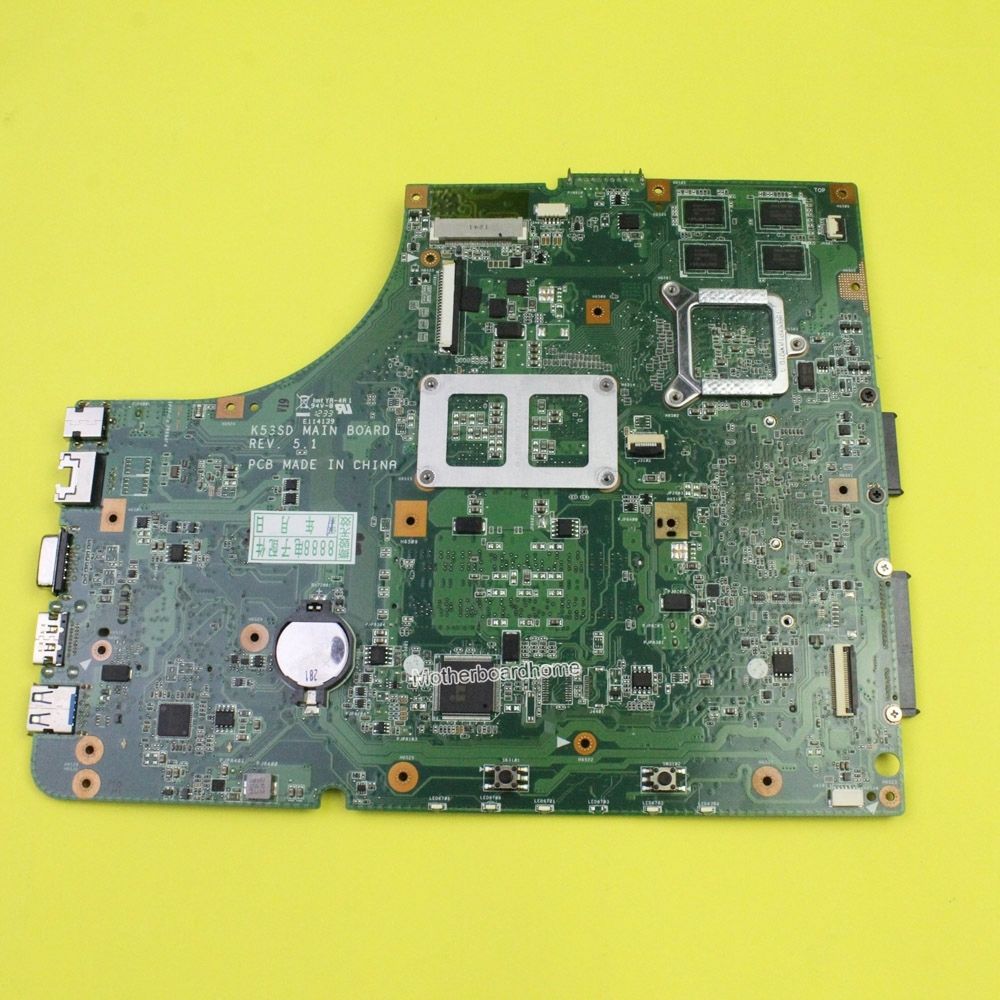 Asus K53SD X53S A53S laptop motherboard 60-N3EMB1300-025 REV 5.1